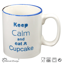 17.8oz Big Straight Coffee Mug with Printing Keep Calm